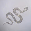 Bling Snake Rhinestones Decal, Sparkling Bedazzled Snake Symbol Waterproof Crystal Anti-Scratch Sticker 4'' Height