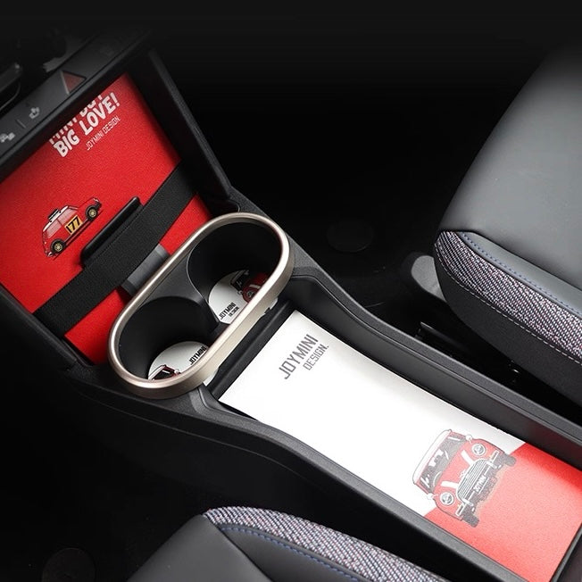 Custom Leather Cup Holder and Storage Mats for BMW Mini F66 F65 F67