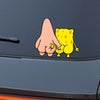 Funny Cartoon Car Decal Sticker (sponge bob patrick grabbing butt)