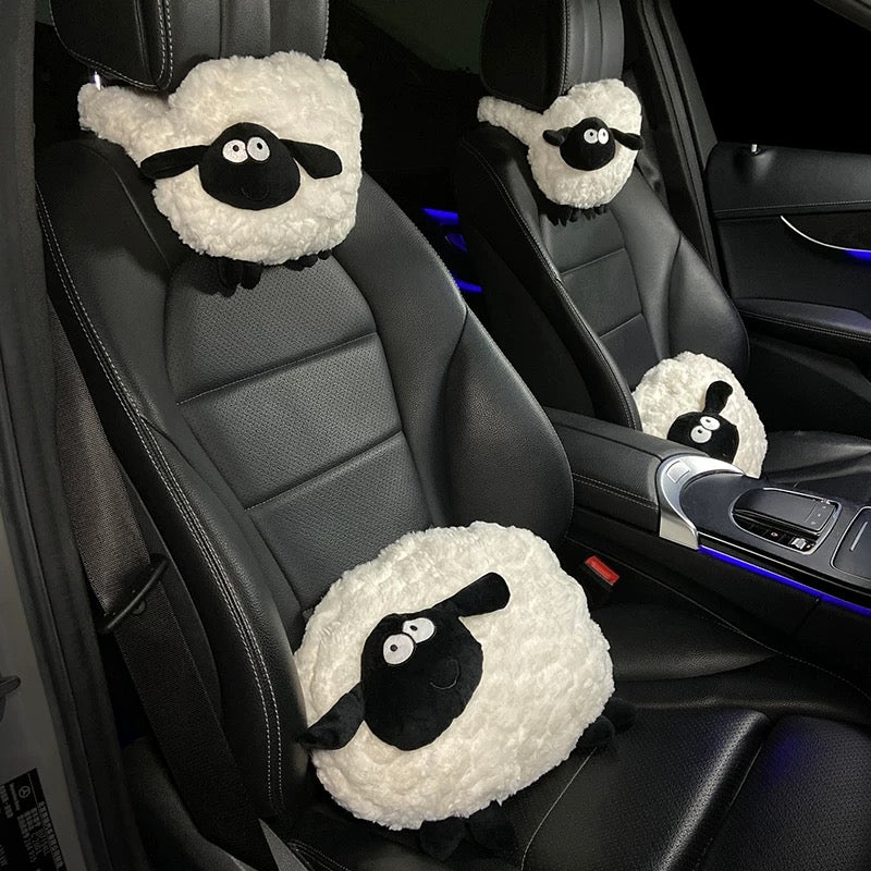 ABOOFAN Cute Sheep Car Rearview Mirror Cover Fun