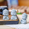 Set of 3 Miniature Budda Car Dashboard Decoration Statues Monk Figurines Sculptures