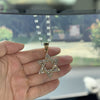 Star of David Rhinestone Pendant for Car Interior Rearview Mirror, Car Hanging Bling Jewish Charm Ornament, Bedazzled Car Accessories