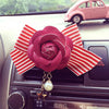 Camellia Flower and Bow - Air Vent Bling Decoration - Carsoda - 6