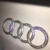 AUDI Bling LOGO Front or Rear Grille Emblem Decal w/ Rhinestone Crystals Custom Made