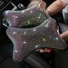 AB Crystal Multicolored Bling Headrest Pillow for Cars