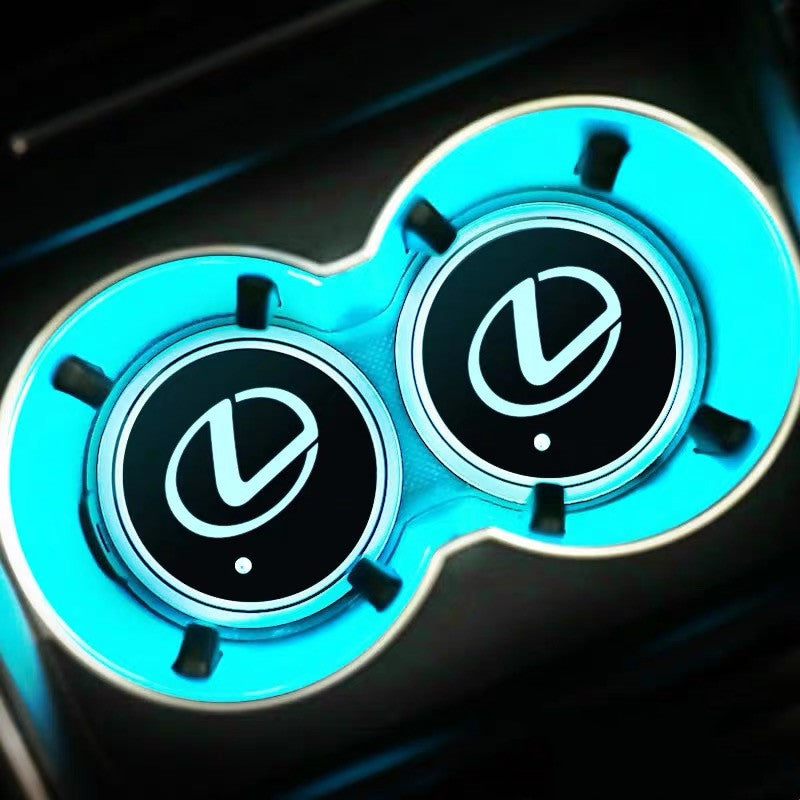 LEXUS コースター Lexus LED illuminating Cup Coaster (USB charged-color changing)