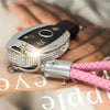 Bling Bedazzled Mercedes Benz Crystal Car Key Leather Holder with Rhinestones FOB abs
