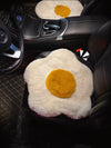 Fried Egg Car Plush Seat Cover Cushion Pad