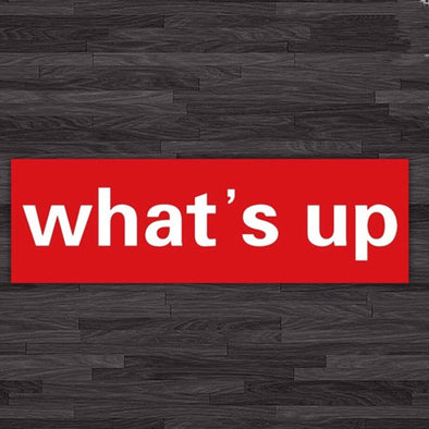 What's Up Decal Mini Sticker