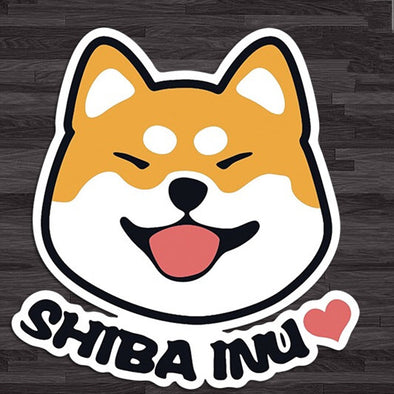 Cuties Car Decal Dog Shiba Inu Mini Sticker