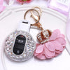 Silver Bling Bedazzled  BMW Mini  F54 F55 Key Leather Case