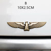 3D Chrome Metal Eagle Falcon Car Decal Bumper Sticker