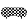 Black and white Checker Sherpa Wool Car Seat Cover Cushion Pad for Mini Cooper Countryman Clubman