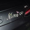 Personalized Bling Letter Decal DIY Sticker - Customized Sparkling Car Decor.