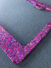 Party Pink Glitter Bling Sparkle License Plate Frame Designed by Virginia Thomas