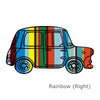 Mini Cooper Countryman Vintage Car UK Jack Union Rainbow Sticker - Carsoda - 7
