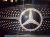 Bling Mercedes Benz LOGO Front Grille or Rear Trunk Emblem Decals Made w/ Rhinestone Crystals