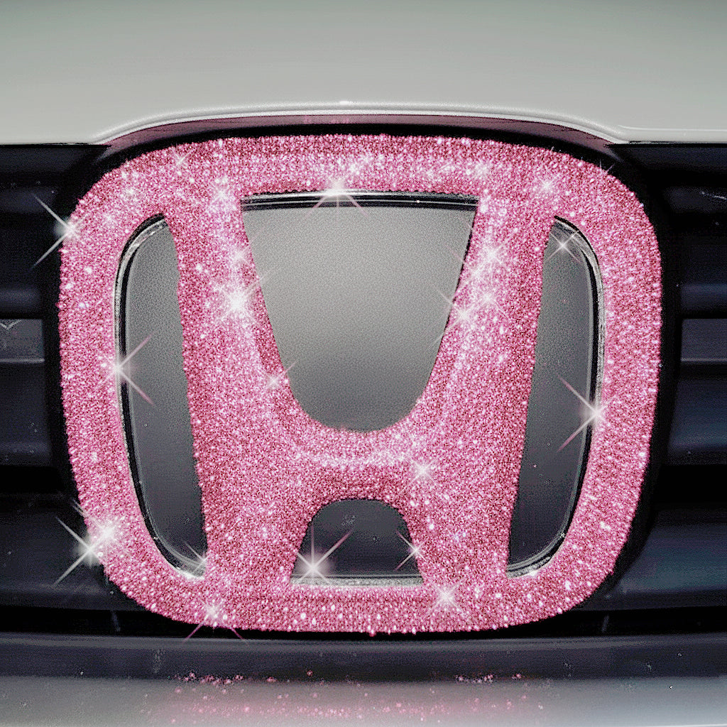 Pink Bling Rhinestones Honda Emblem Decal