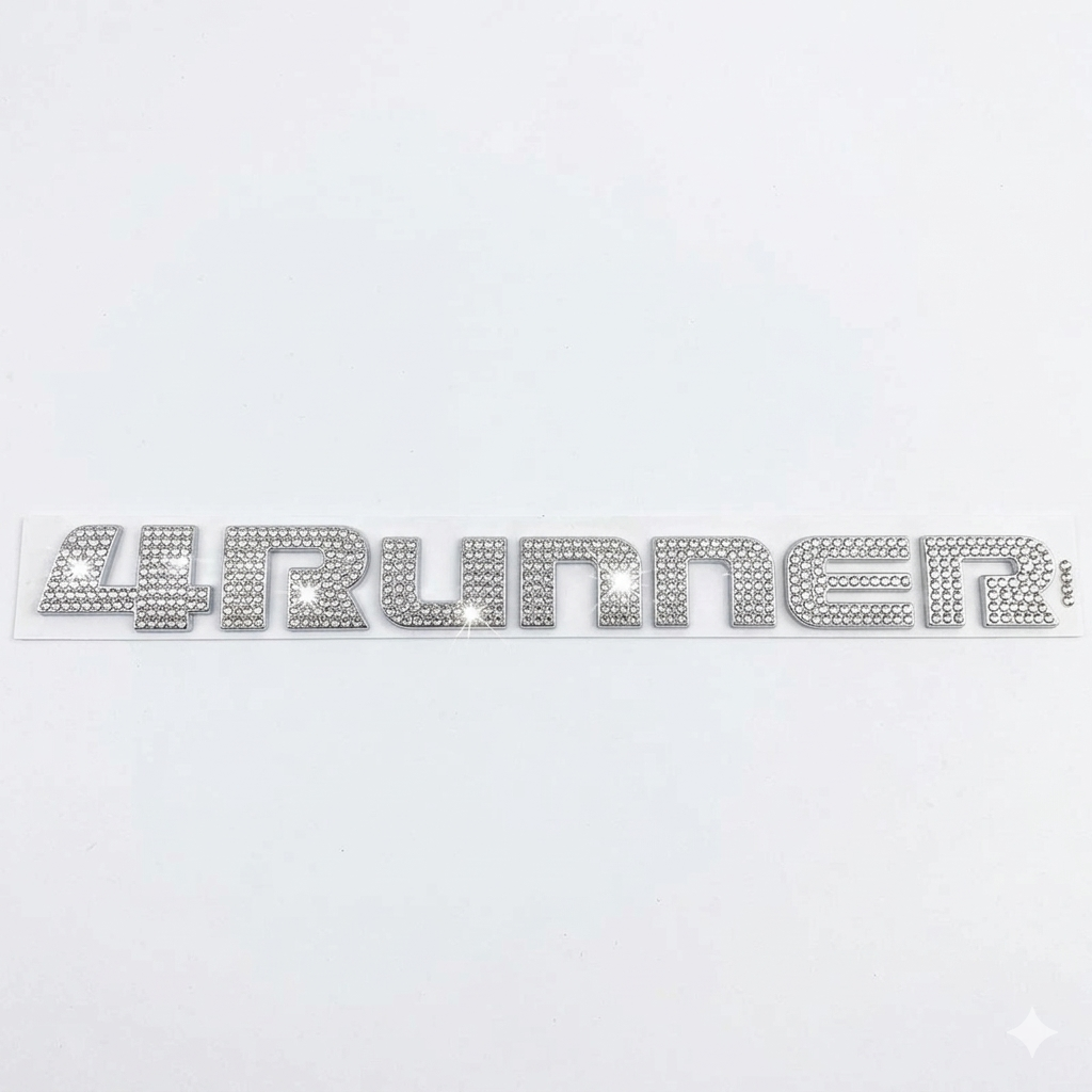 3D 4RUNNER Tailgate Lettering Bling Decal