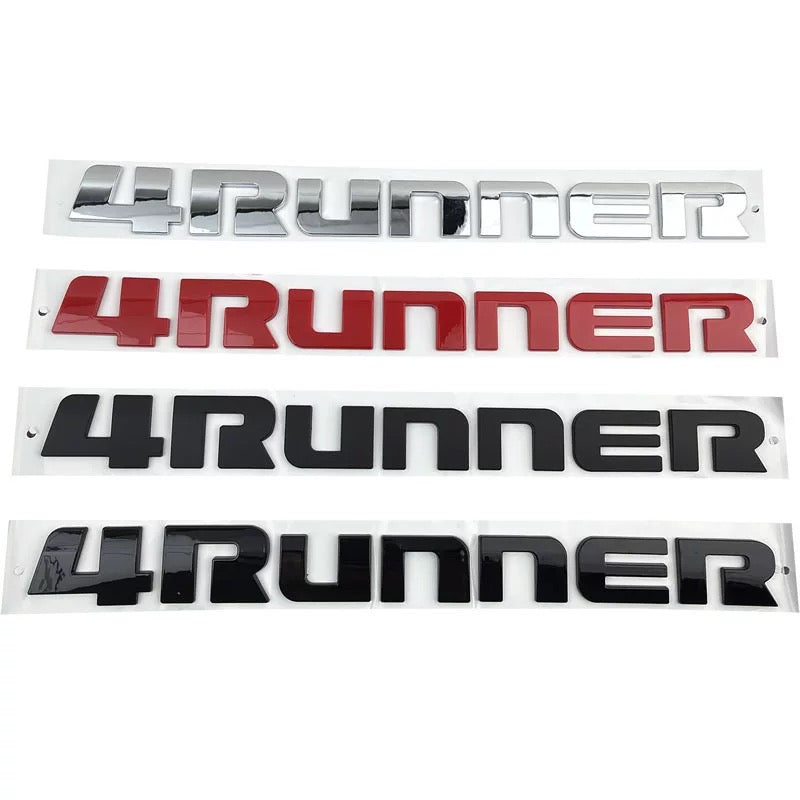 3D 4RUNNER Tailgate Lettering Emblem or Bling Decal