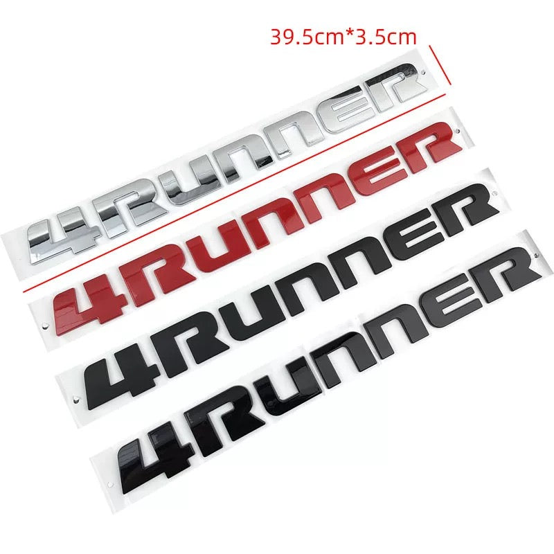 3D 4RUNNER Tailgate Lettering Emblem or Bling Decal