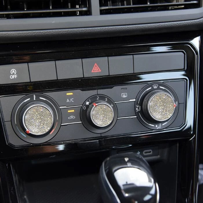 Silver Bling AC vent Knob Decal Custom made DIY