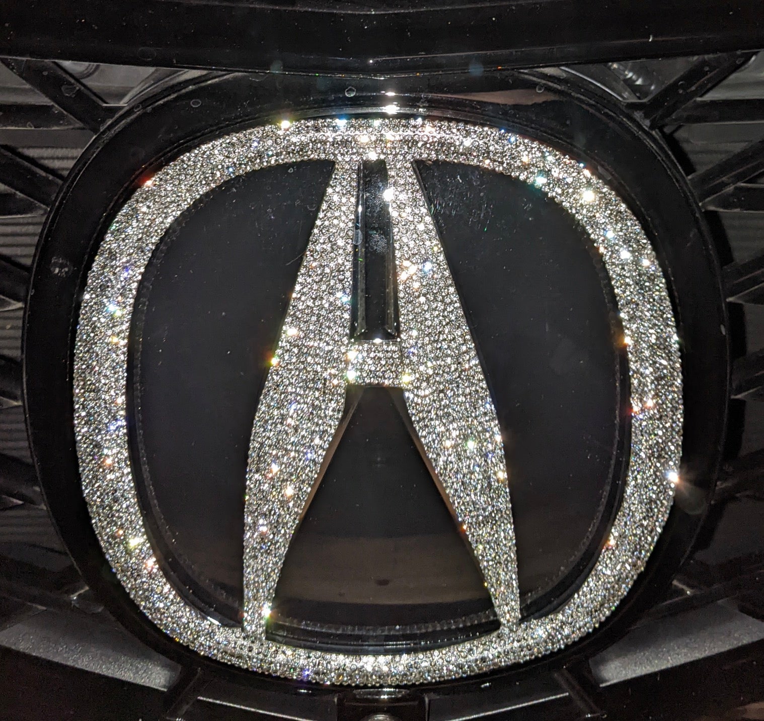 Bling Acura Emblem Decal