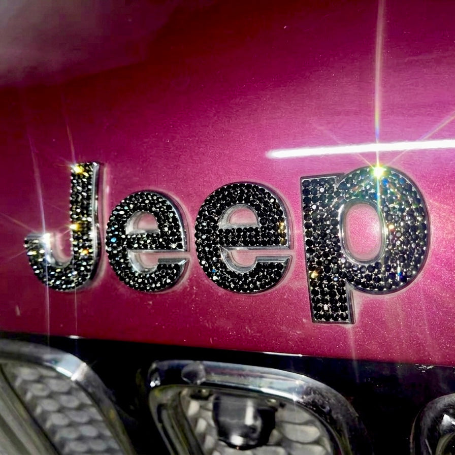 Black Bling Rhinestone JEEP Decal