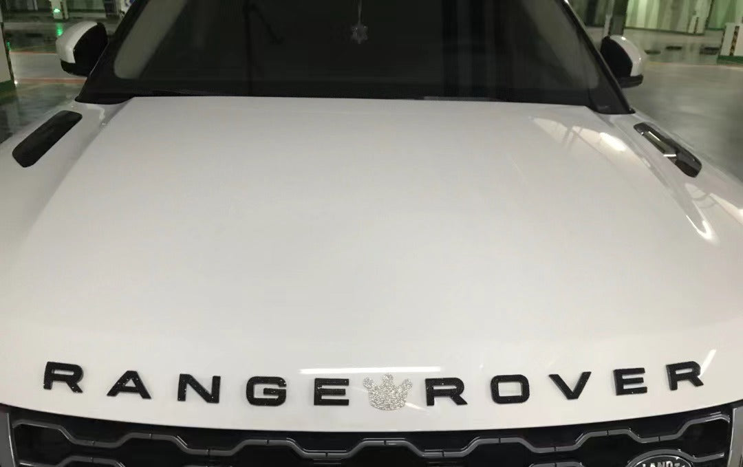 Black Bling Range Rover Decal - Front or Rear