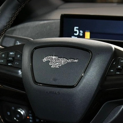 Bling Ford Mustang Mach E Rhinestones Decal Steering Wheel