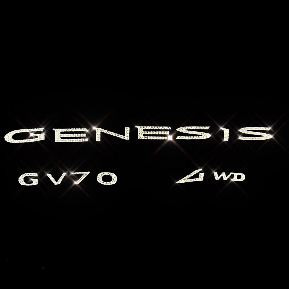 Bling genesis emblem decal