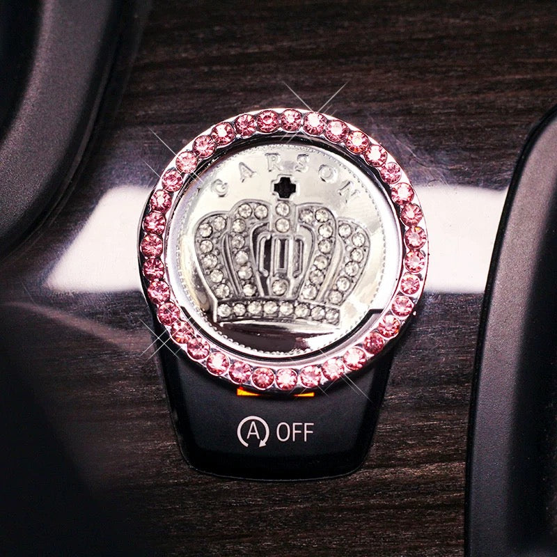Crystal Bling Ring Crown Ring For Start Engine