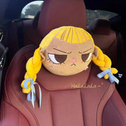 Cute Cartoon Girl Meme Car Headrest
