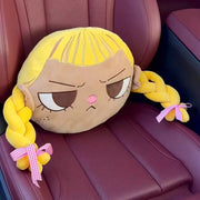 Cute Cartoon Girl Meme Car wasit pillow