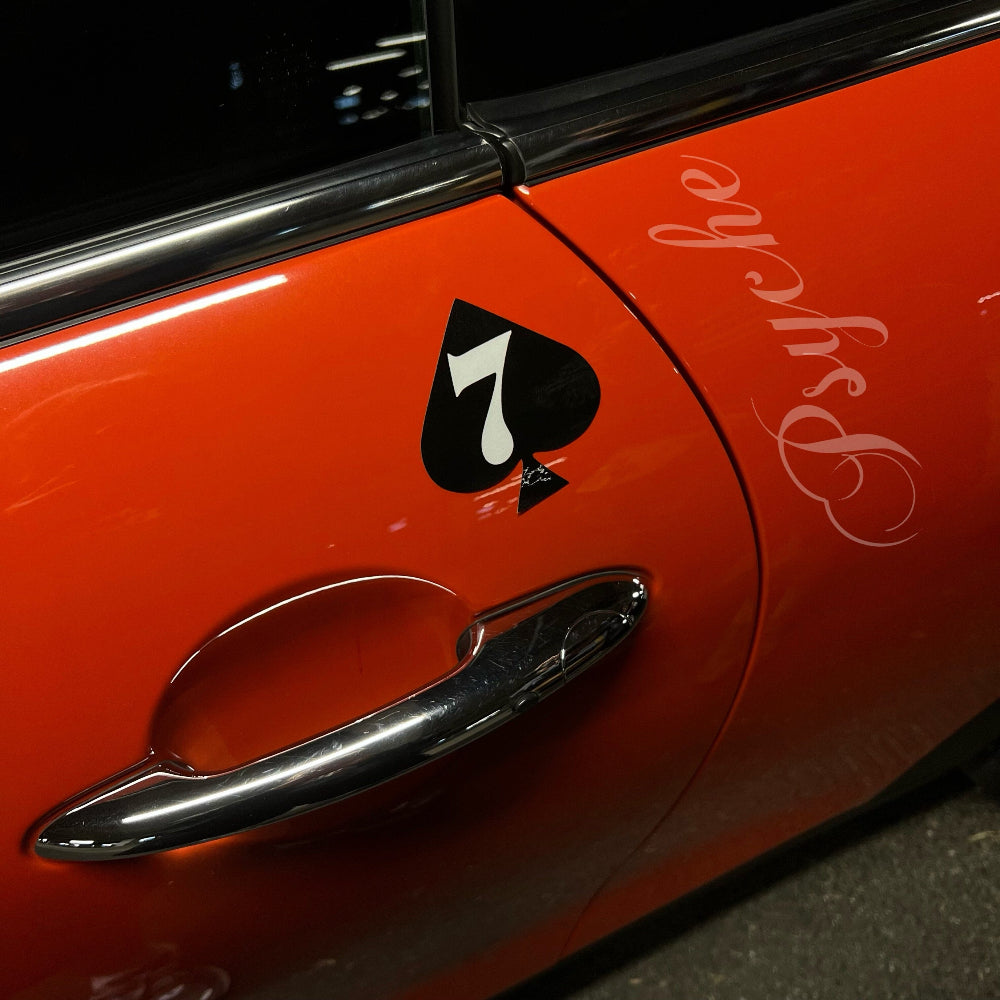 F1 Style Ace of Spades Car Decal
