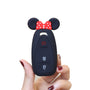 Chevy Mouse Ear Shaped Key Fob Cover Case Protector Red Bow - 2/3/4 ke