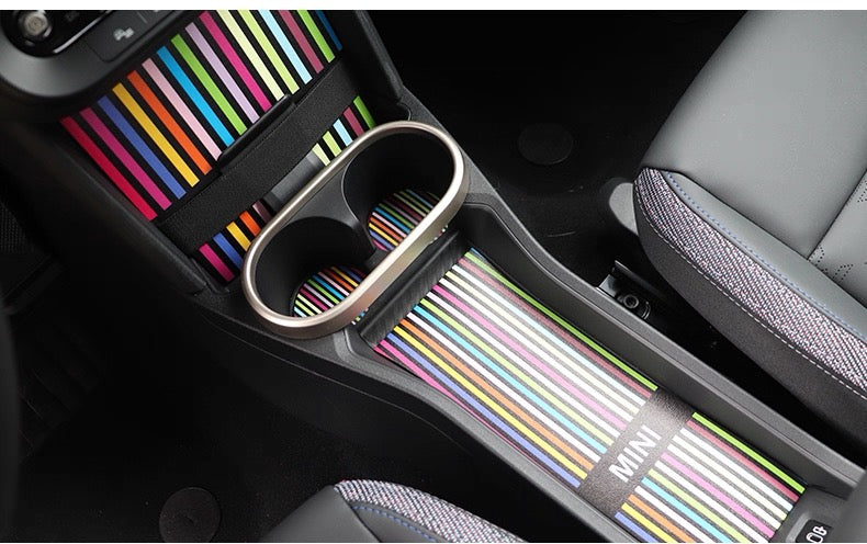 小物入れ midnight collection Custom Leather Cup Holder and Storage Mats for BMW Mini F66 F65 F67