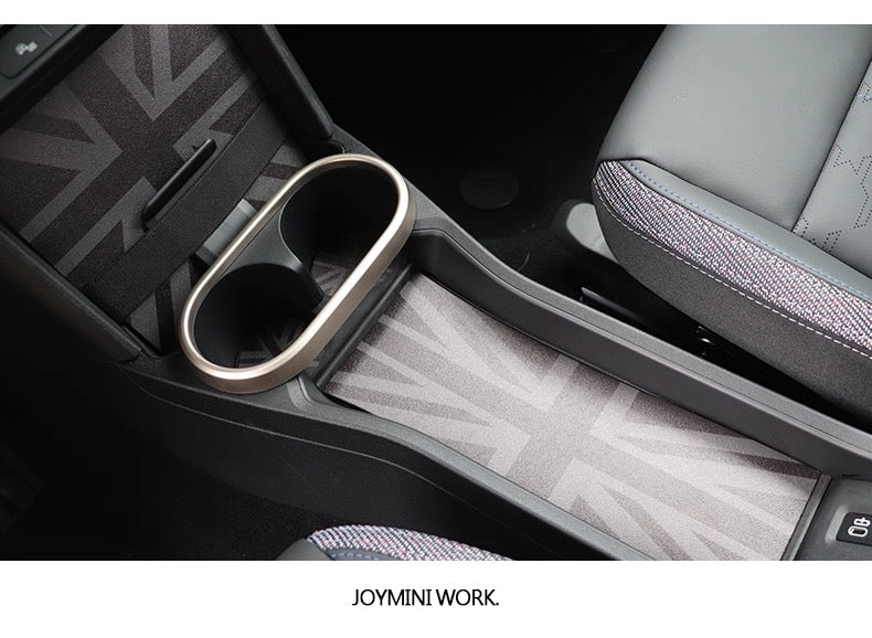 Custom Leather Cup Holder and Storage Mats for BMW Mini F66 F65 F67 