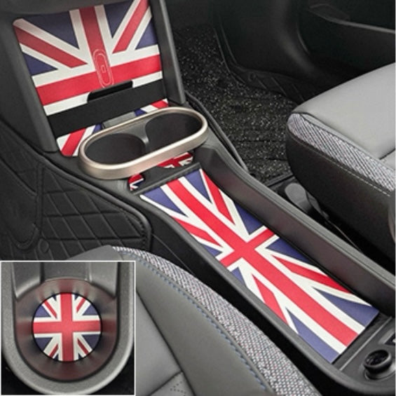 Custom Leather Cup Holder and Storage Mats for BMW Mini F66 F65 F67