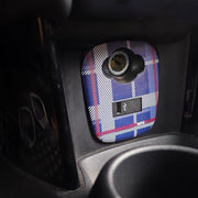 Custom Leather USB and Cigarette Lighter Panel Cover for BMW Mini F66 F65 F67