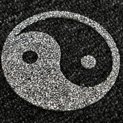 YINGYANG Bling Rhinestones Decal Bumper Sticker