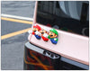 3D Mario Cute Cartoon Emblem Badge Sticker Chrome Decal for Mini