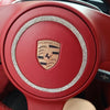Bling Porsche Emblem for Front Emblem, Steering Wheel LOGO, Rear Letters or Tire wheel cap Sticker Decal