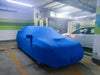 Custom Indoor Dust Cover for Subaru WRX Sedans, Specifically Designed for STI Models with OEM Wing