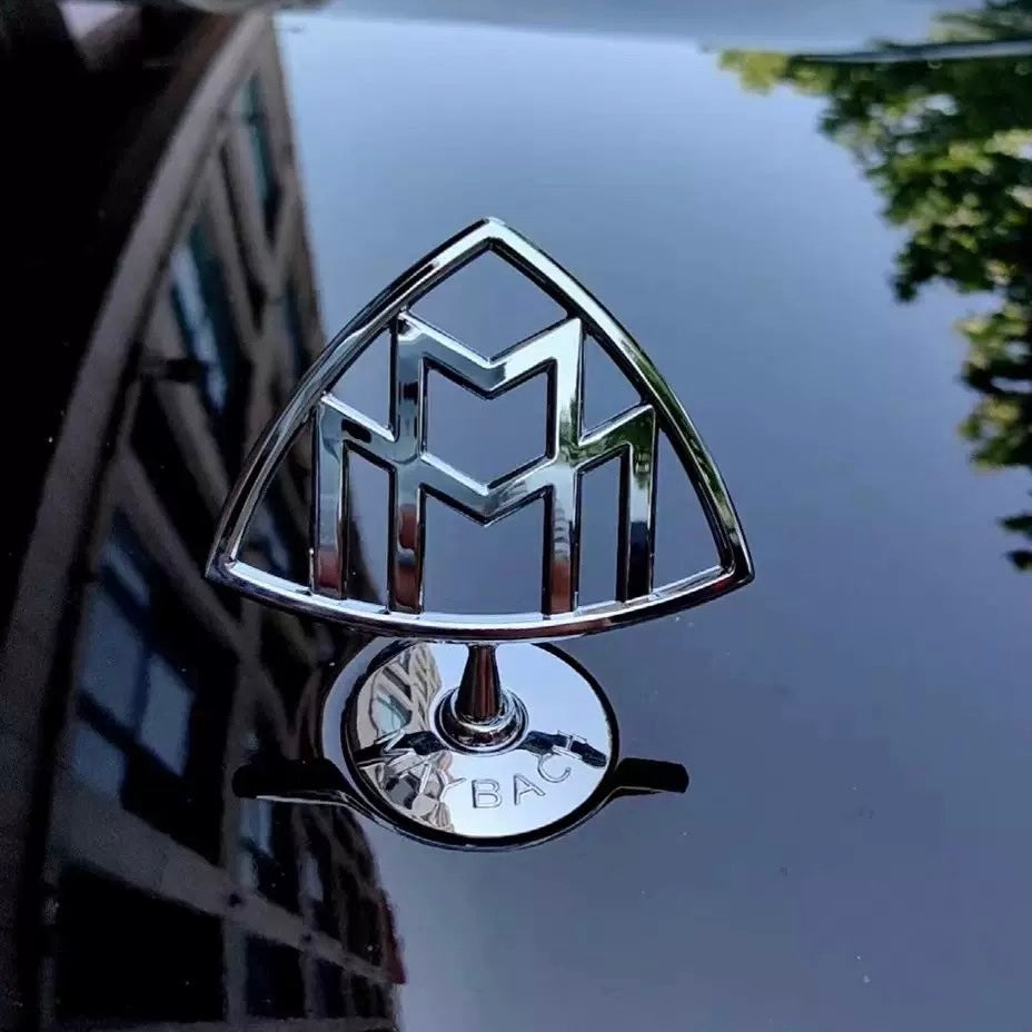 Maybach Rear Logo MAYBACH Metal Chrome Emblem Front Rear Side Badge S600 GLS600 AMG Deca