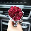 Red Rose Flower Bouquet Car Air Vent Decoration with Freshener DIY clip