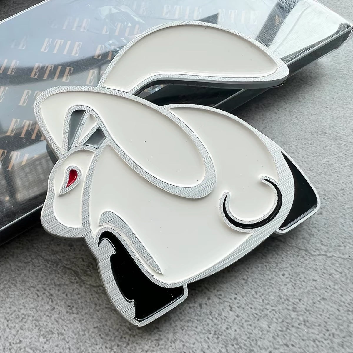 Evil Rabbit Metal Car Emblem for VW Golf GTI Rabbit – 3D Metal Bunny Badge Sticker
