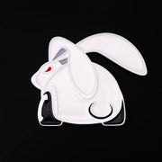 Evil Rabbit Metal Car Emblem for VW Golf GTI Rabbit – 3D Metal Bunny Badge Sticker