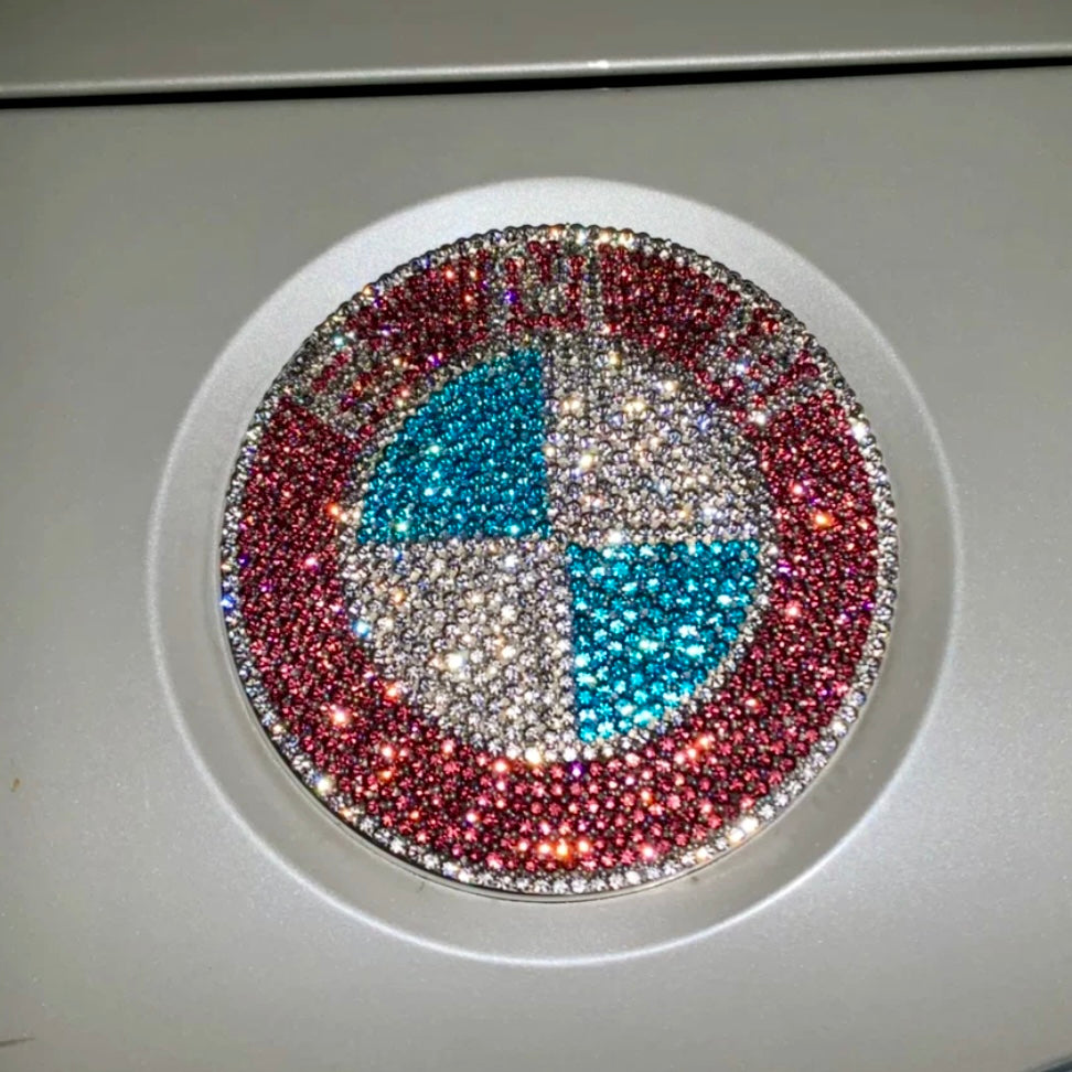 Pink Bling BMW Rhinestones LOGO