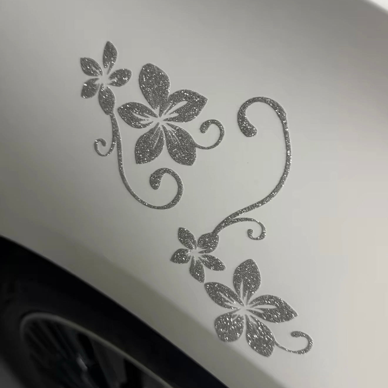 Sparkling Crystal Flower Car Bling Decal